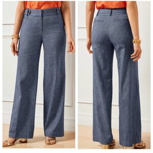 Talbots Wide-Leg Trousers in Blue